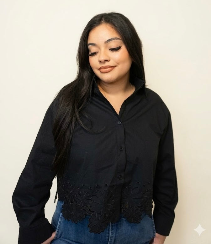 Wildflower embroidered blouse