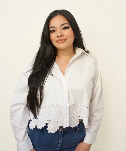 Wildflower embroidered blouse